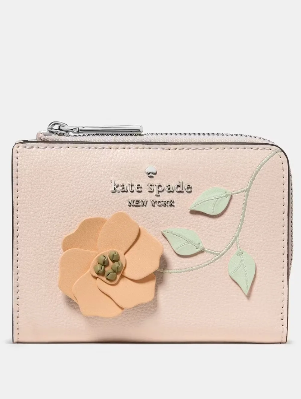 kate spade Floral Small L-Zip Wallet